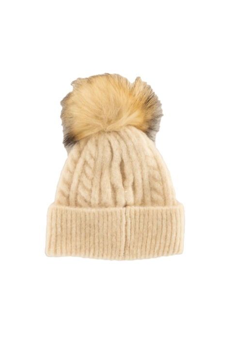 Bonnets superdry cable luxe 9vi oatmeal white