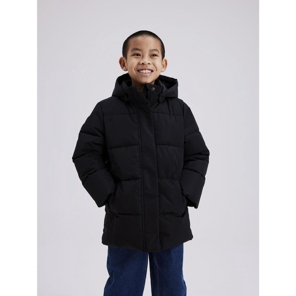 Køb Name It Black Medow03 Jakke Solid Fo Noos