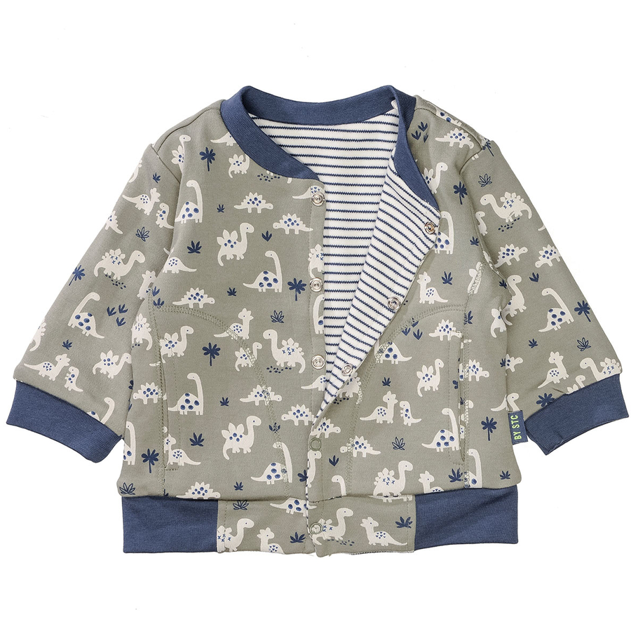 STACCATO Wendejacke soft olive gemustert