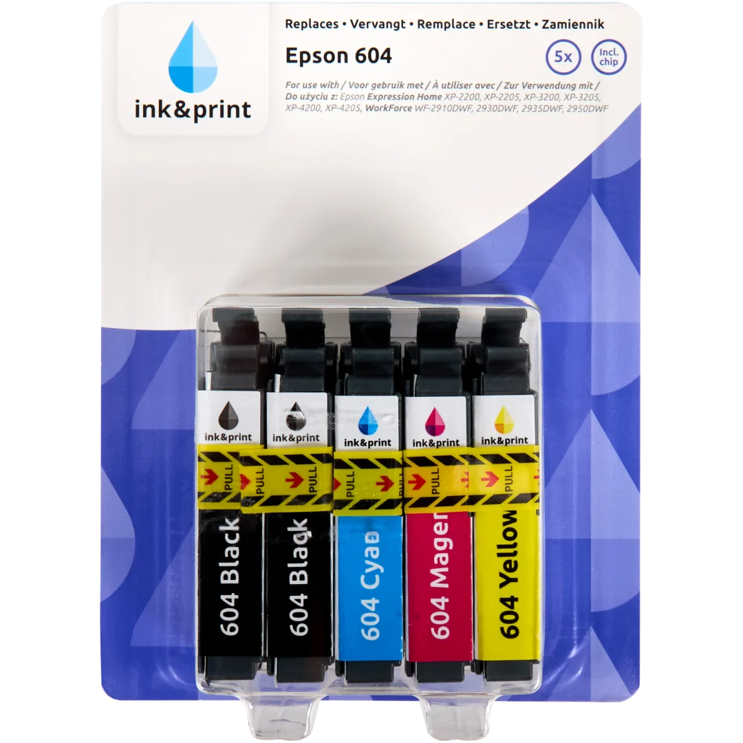 Ink & Print inktcartridges Epson 604 5-delig