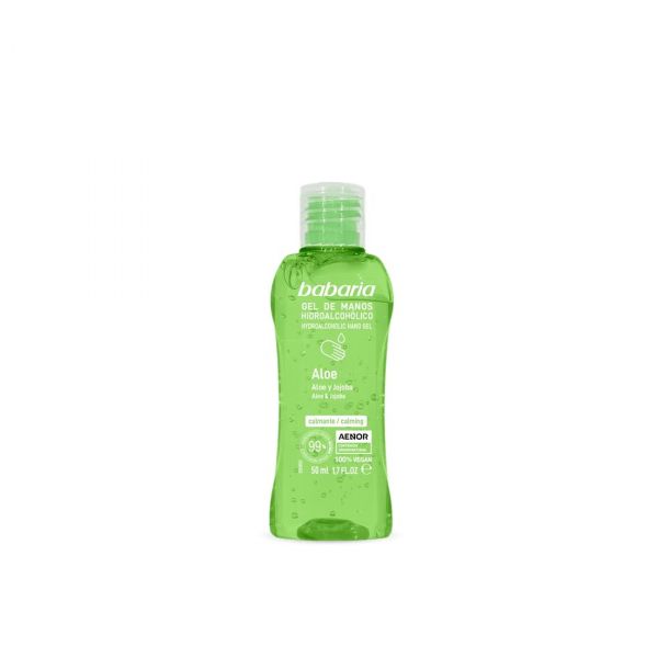 Babaria Álcool Gel de Aloe e Jojoba 100% Vegan 50ml