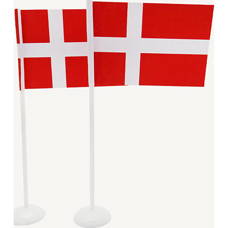 Salling bordflag med plastfod - Dannebrog