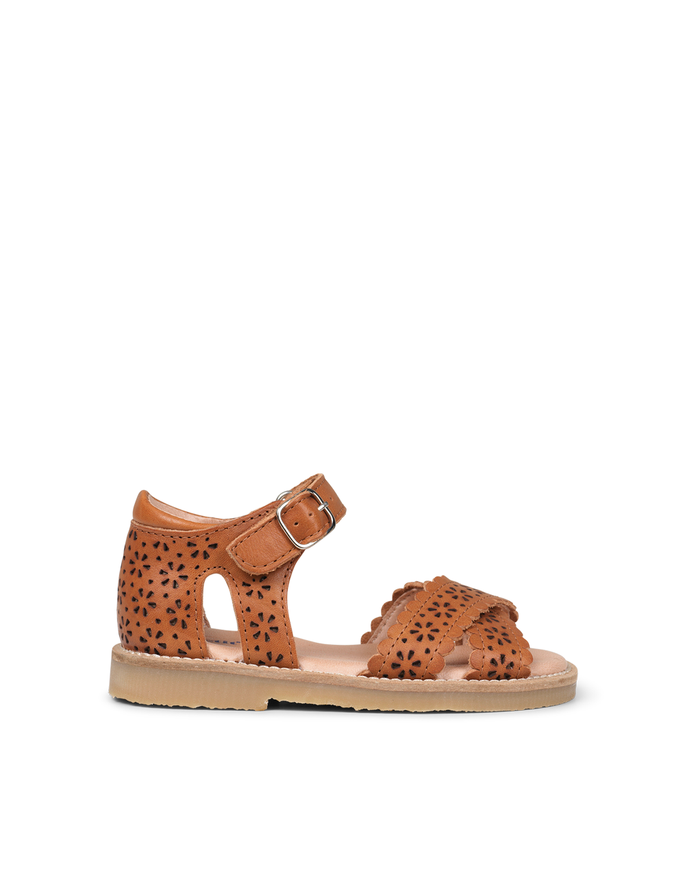 Crossover Scallop Flower - Cognac