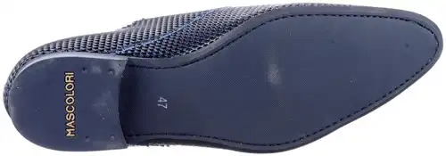 Mascolori Blue Widow - maat 47 veterschoen donkerblauw - maat 47 Calandschoen