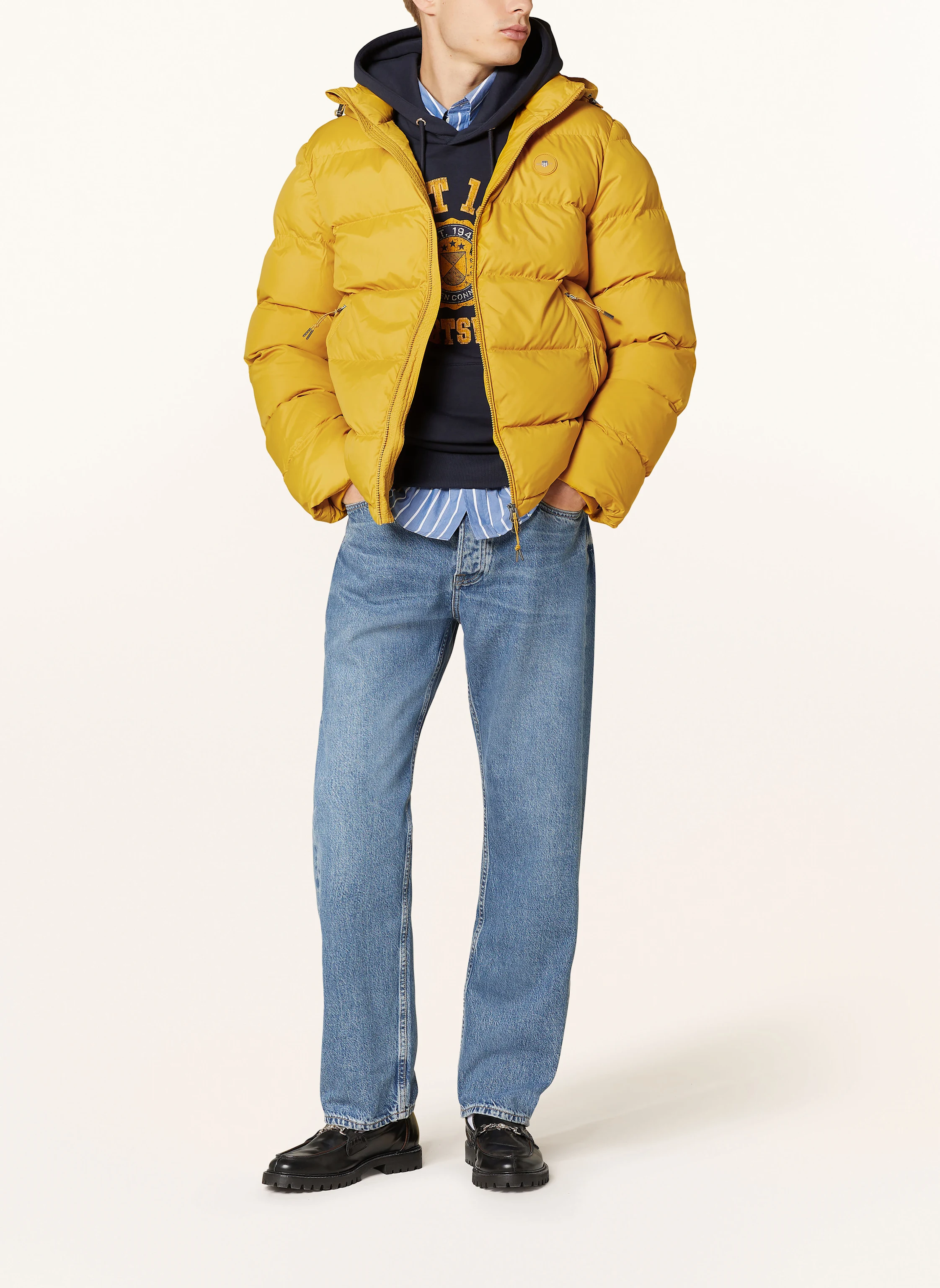 GANT Steppjacke ACTIVE CLOUD mit abnehmbarer Kapuze
