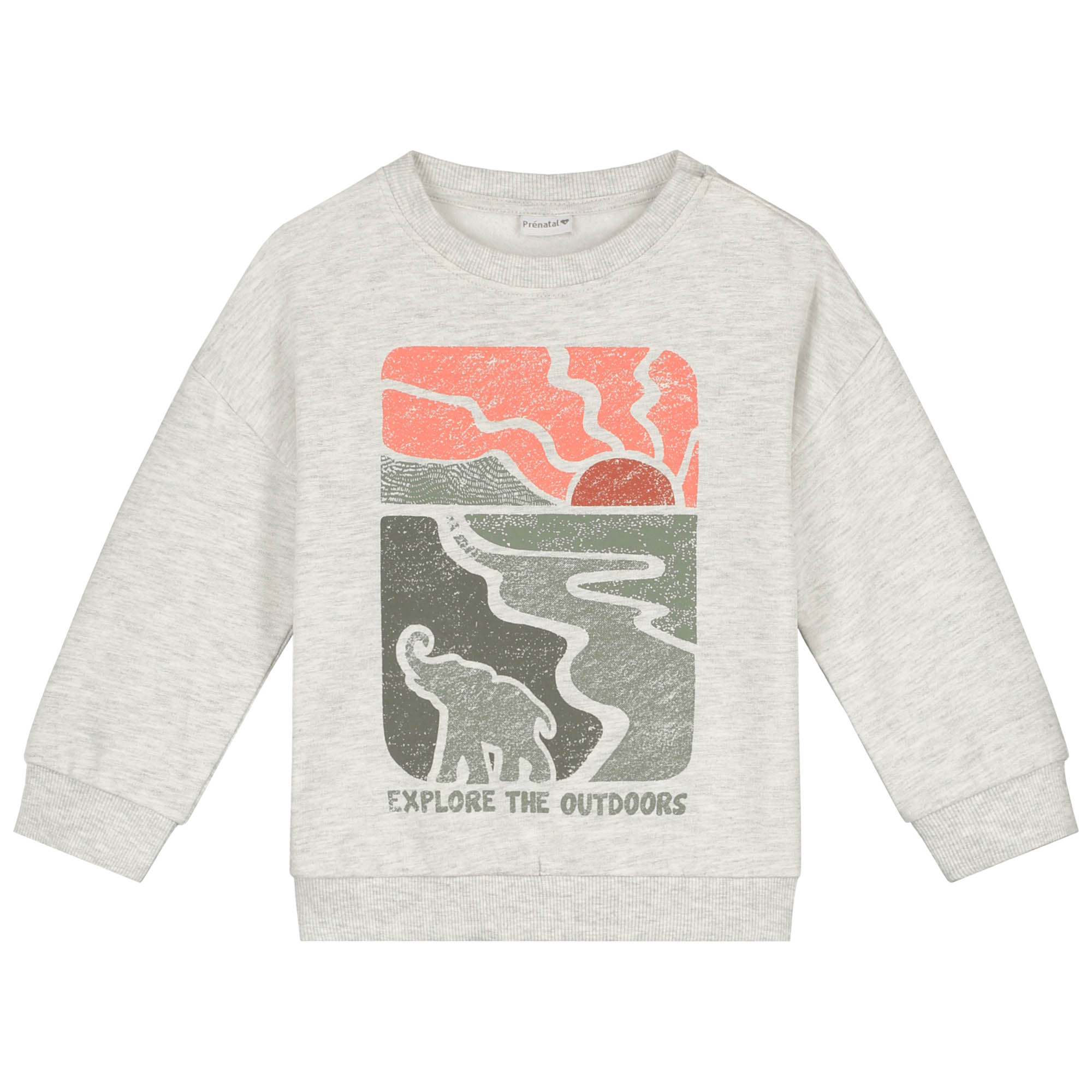 Prénatal peuter sweater lange mouwen printopdruk multi