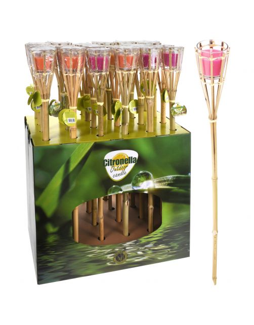 Homestyle Tuinfakkel Met Citronellakaars - Branders - 76 cm Assorti