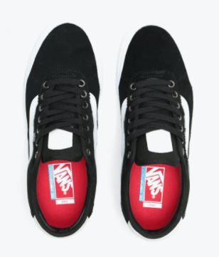 Vans Chima Pro 2 Suede Canvas Black White 7 US