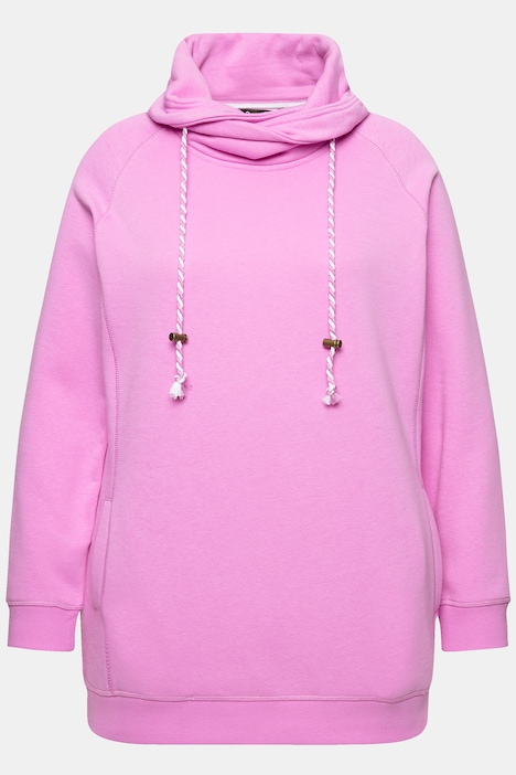 Sweatshirt, weiter Stehkragen, Taschen, Raglan-Langarm