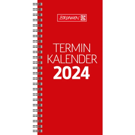 BRUNNEN Wochenkalender Tischkalender 2024 Blattgröße 10 x 20,7 cm