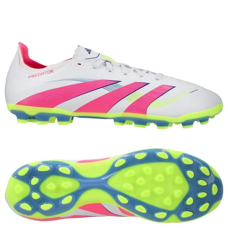 adidas Predator League 2G/3G AG Celestial Victory - Blanc/Lucid Pink/Lucid Lemon