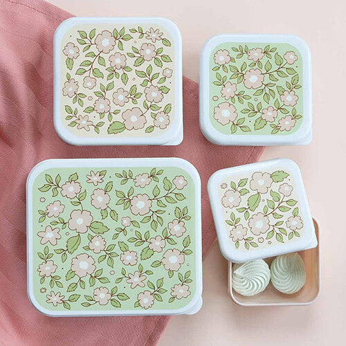 A little lovely company lunchbox set - blossom - 4st