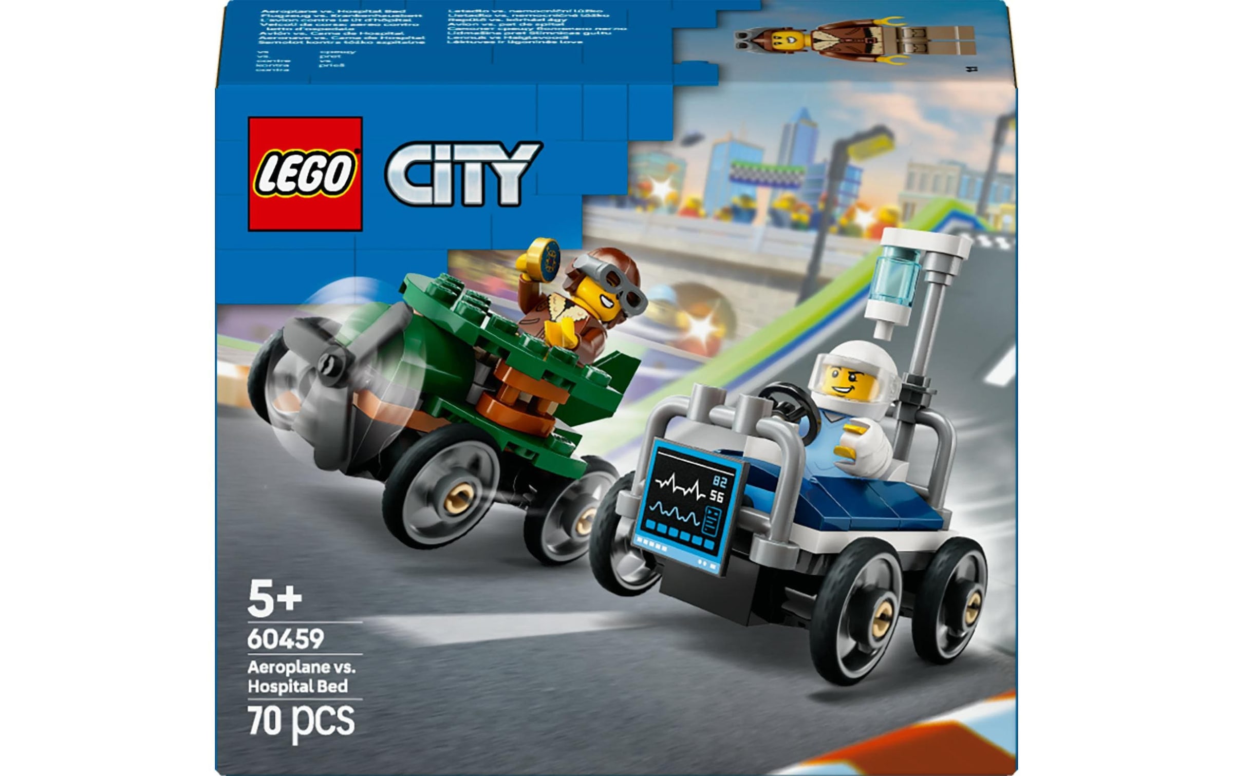 LEGO® Spielbausteine »City Flugzeug vs. Krankenhausbett 60460«