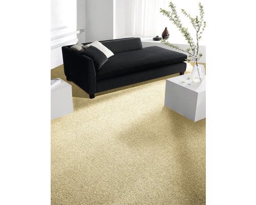 Velours tapijt Verona, kleur 33 goudbeige, 400 cm breed (per meter verkocht)