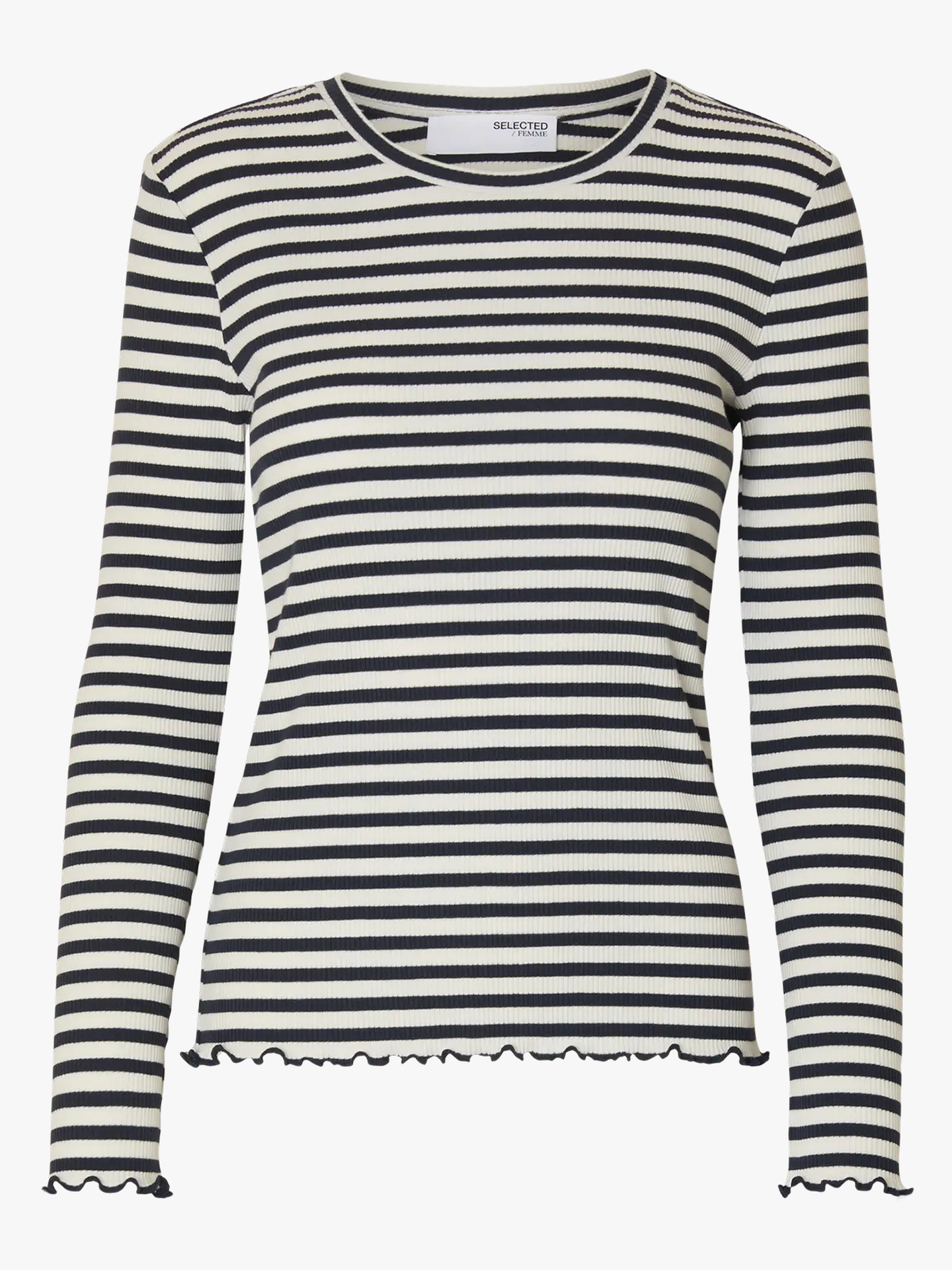 Anna Long Sleeve Crew Neck Tee Stripe