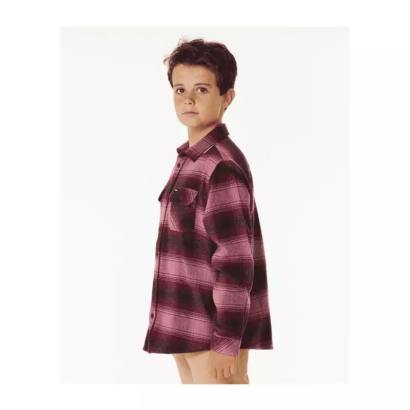 Chemise junior RIPCURL Count Flannel Shirt -Boy Mauve