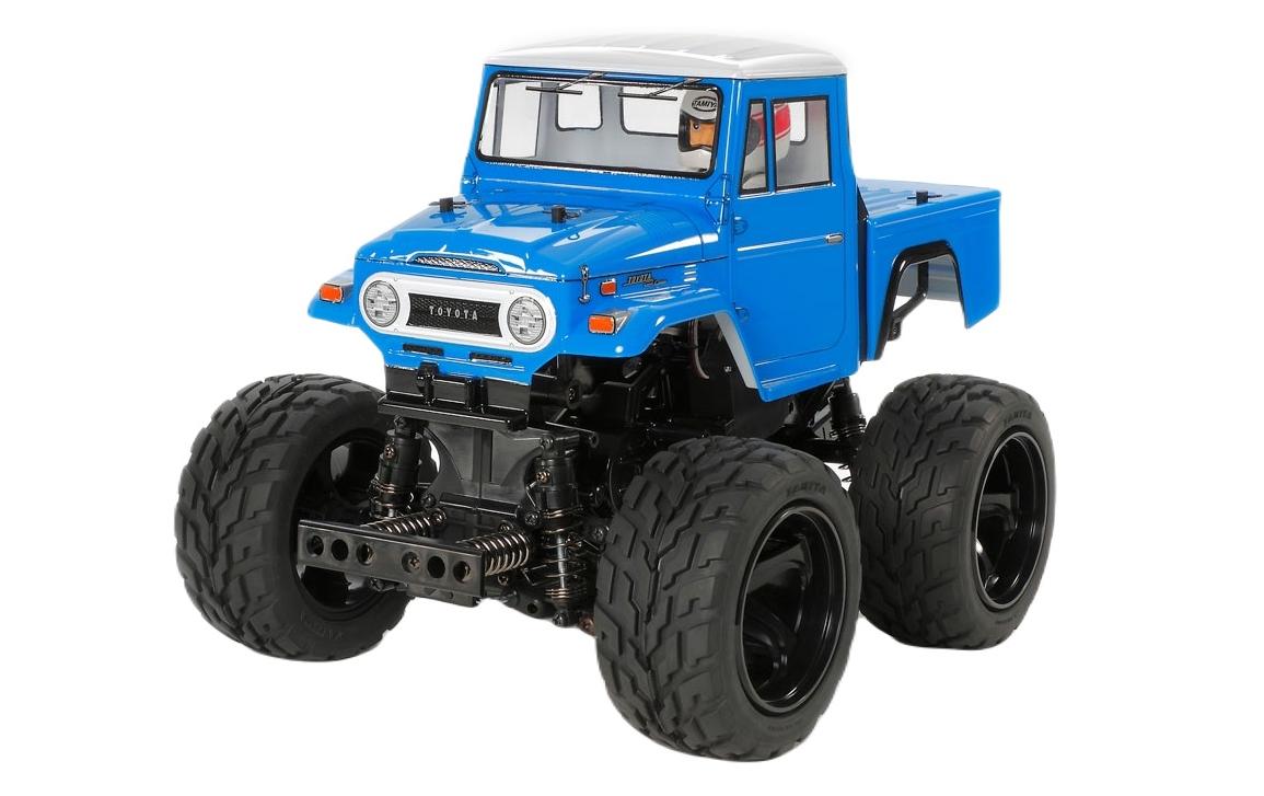 Monster Truck Toyota Land Cruiser 40 Pick Up Bausatz, 1:12<br>Toyota Land Cruiser 40 4WD Monstertruck auf GF-01 Chassis