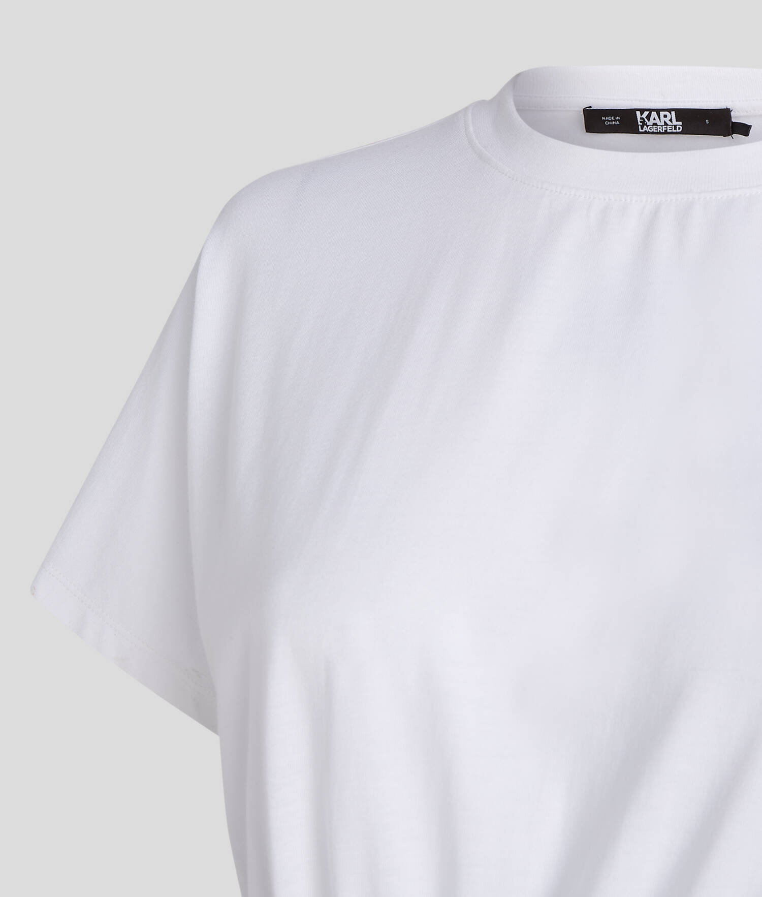 ROBE T-SHIRT AVEC GALON À LOGO KARL