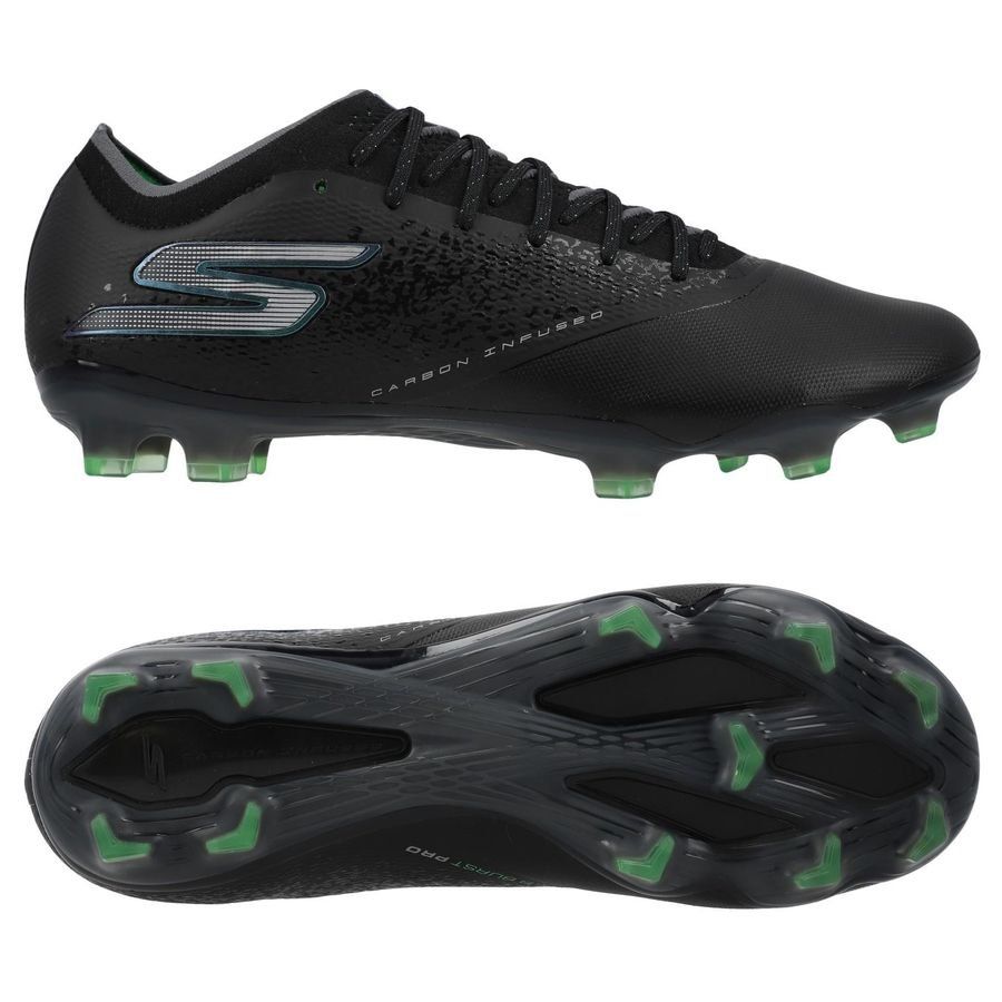 Skechers Razor 1.5 FG Evergreen - Noir/Argenté/Vert