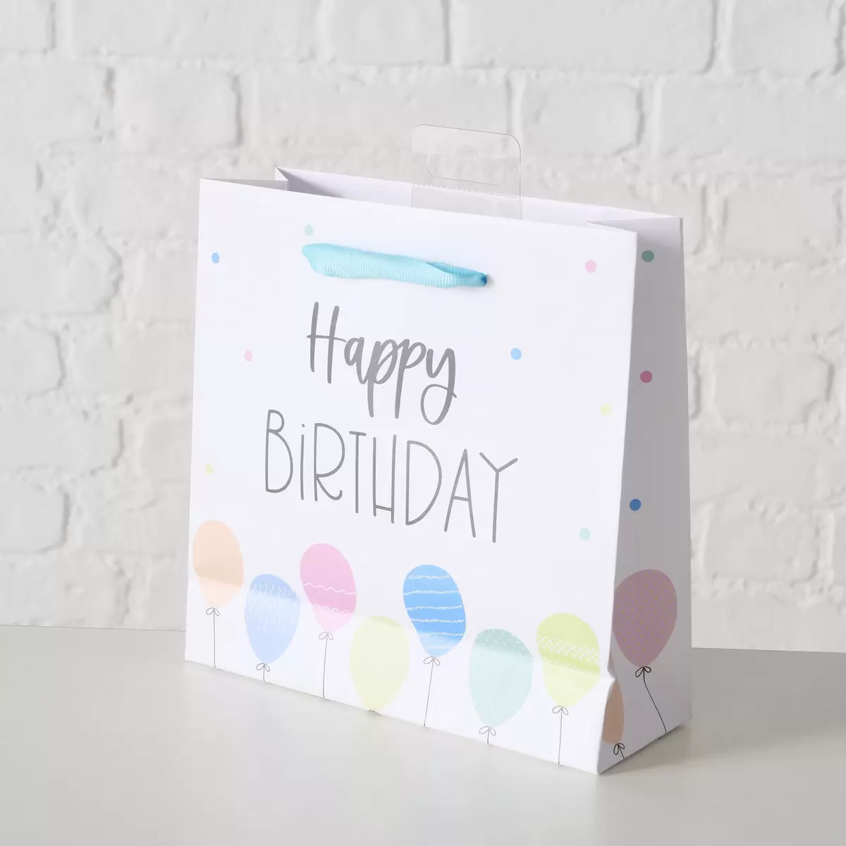 Geschenktüte Happy Birthday Bunt
