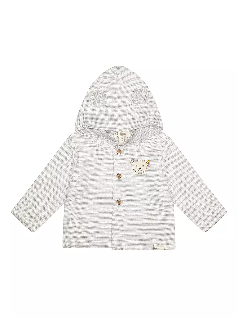 STEIFF Baby Strickjacke  hellgrau