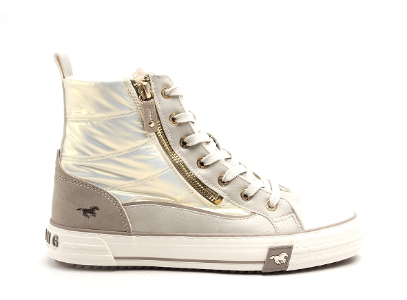 Mustang boots bottine plates femme 1410603 beige
