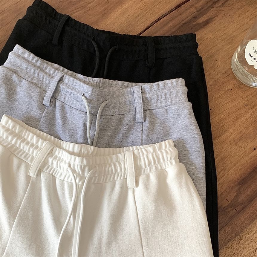 Horrysonie - Effen wijde broek met trekkoordtaille