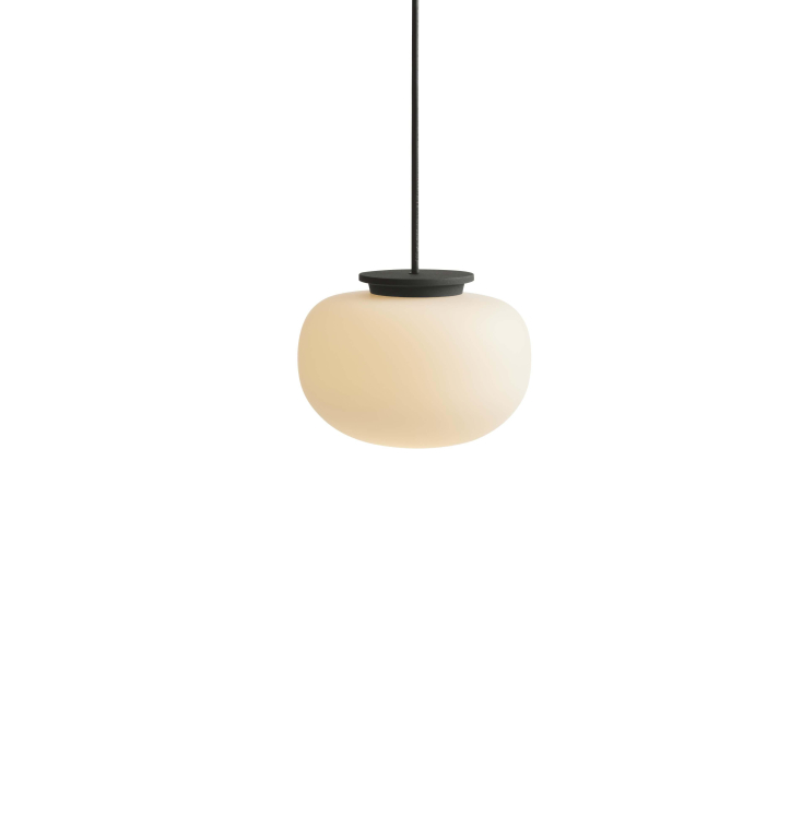 Frandsen Supernate hanglamp Ø13 opal white/black