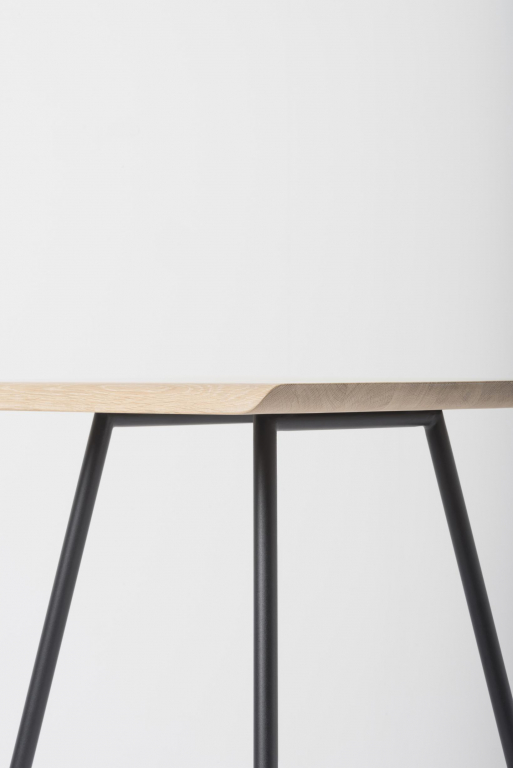 Gazzda Leina bar tafel 70x70 natural, groen onderstel