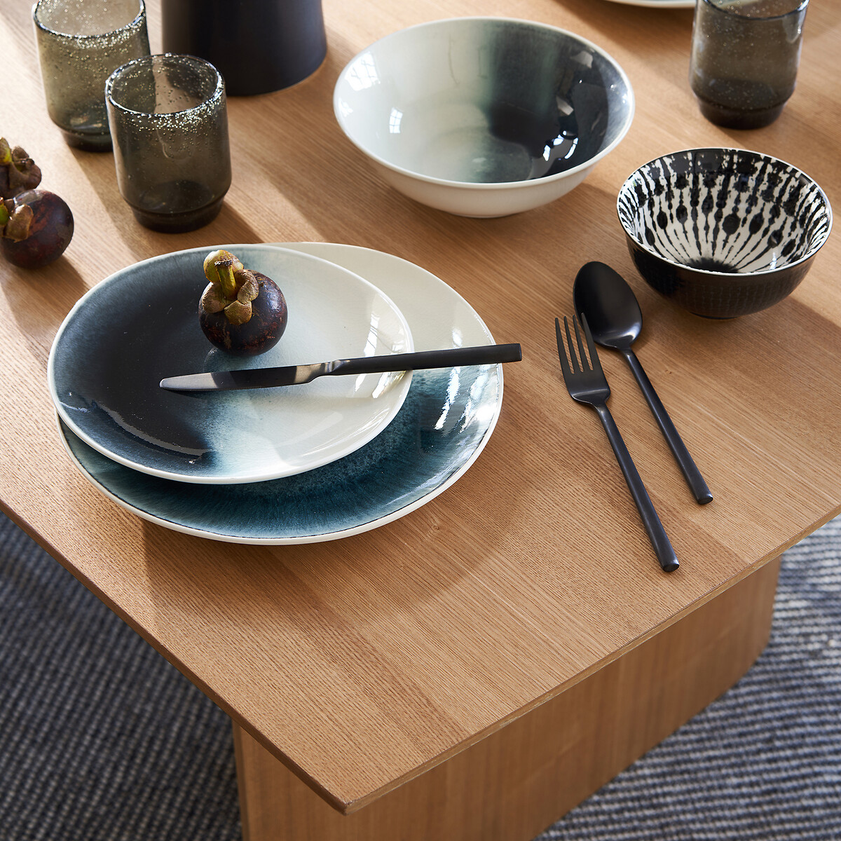LA REDOUTE INTERIORS<br>Conjunto de 4 pratos de jantar, Waldou