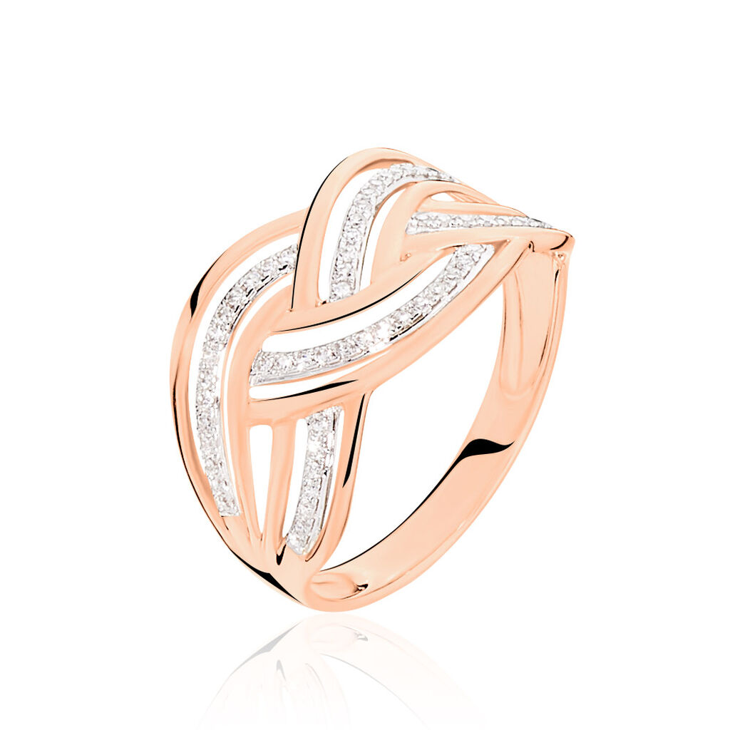 Bague Leopoldine Or Rose Diamant