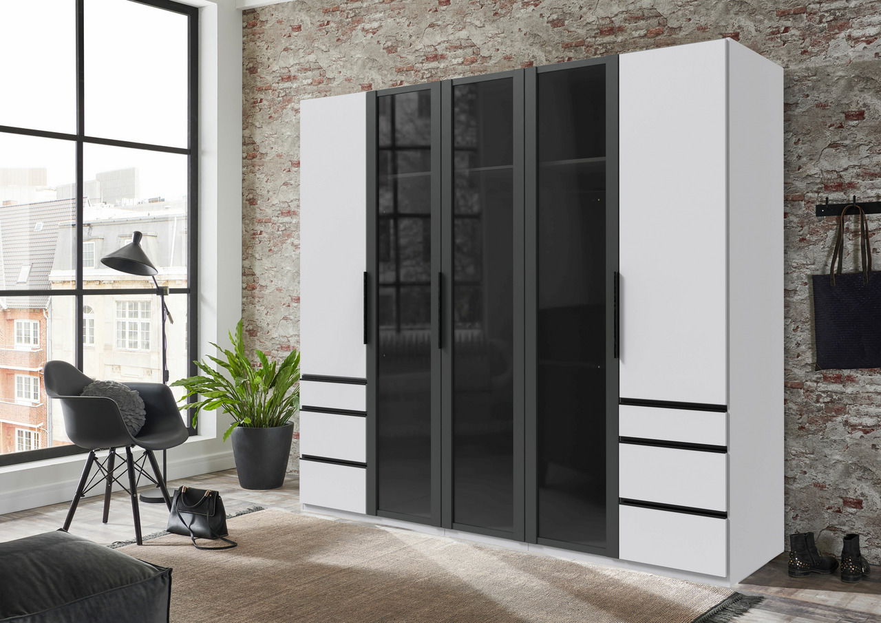 Ti´me Drehtürenschrank 5-trg. LEVEL 36 BLACK E