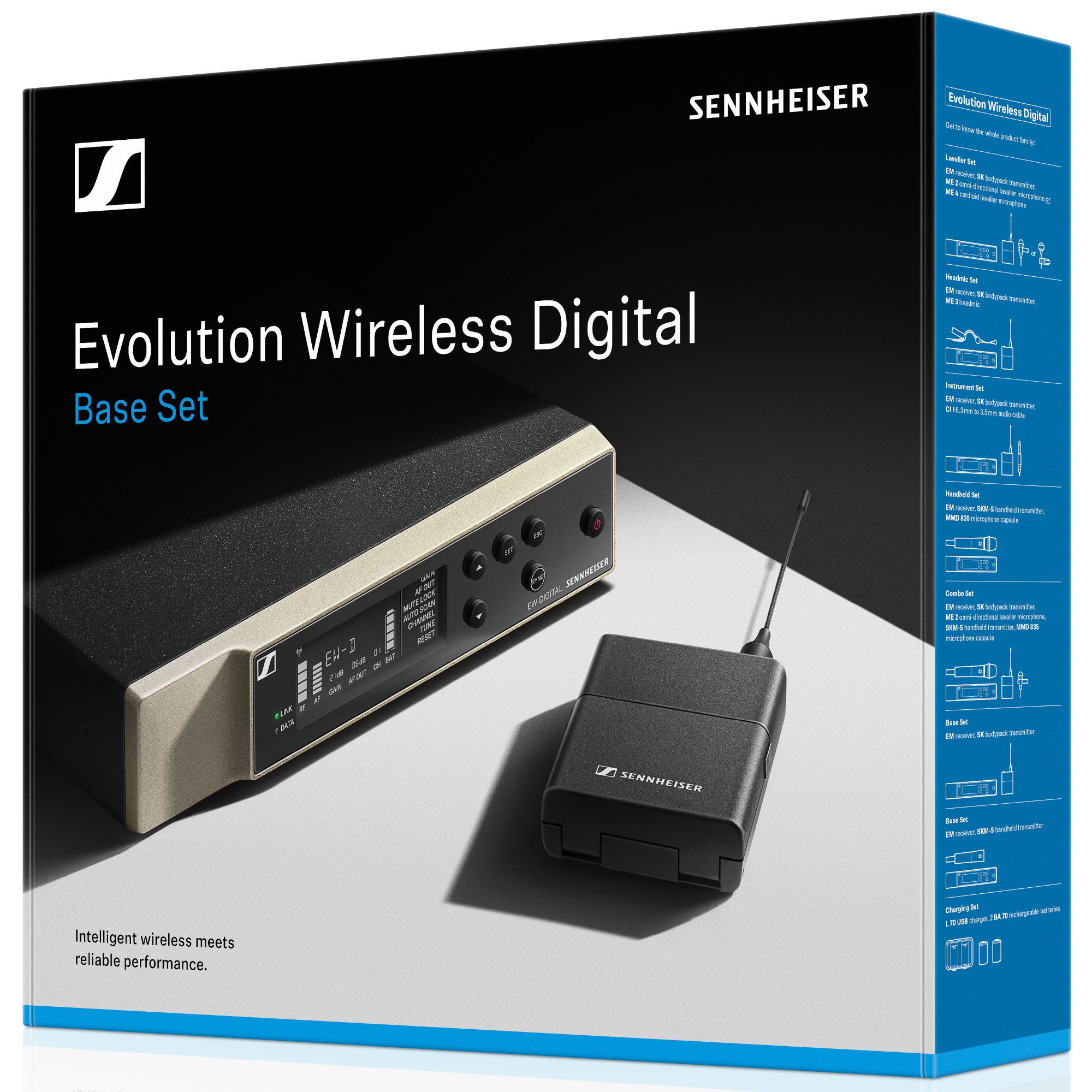 Sennheiser EW-D SK Base Set U1/5 draadloos systeem (823.2 - 831.8 / 863.2 - 864.8 MHz)