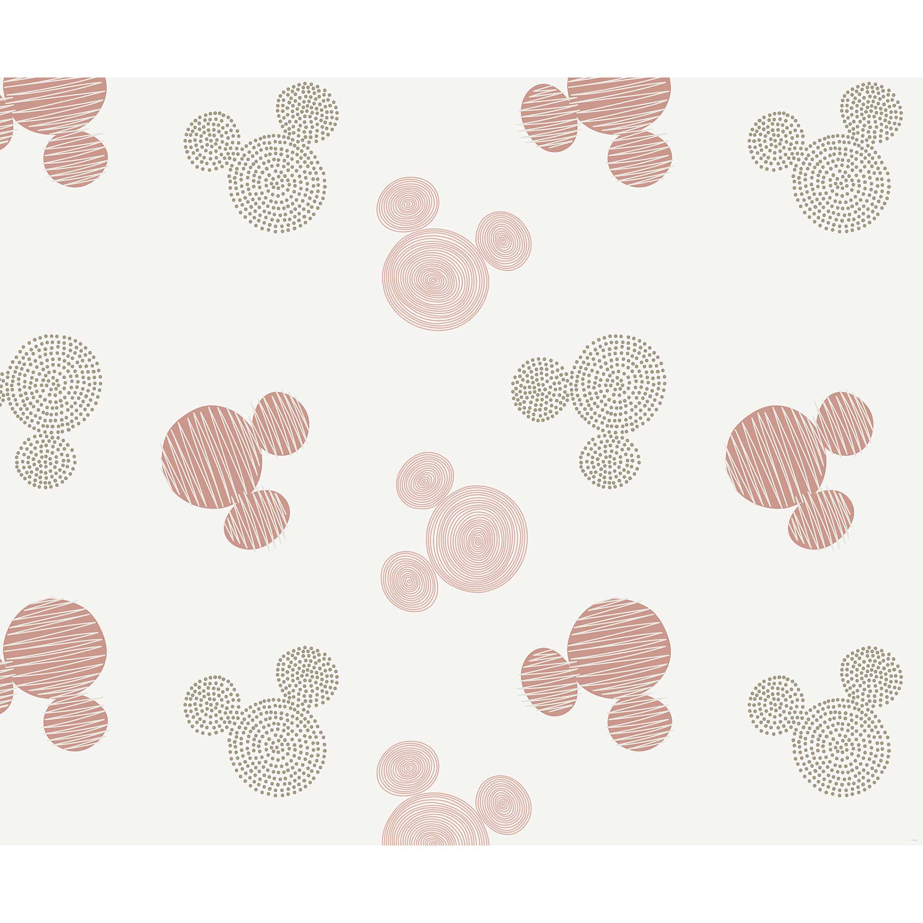 Vlies-Fototapete MICKEY'S CUTIES - pastell - 300x250 cm