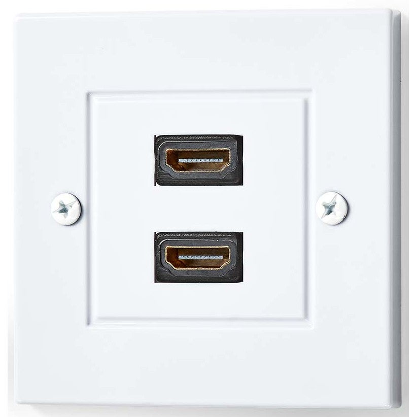 Nedis CVGP34955WT wandcontactdoos voor 2x HDMI female