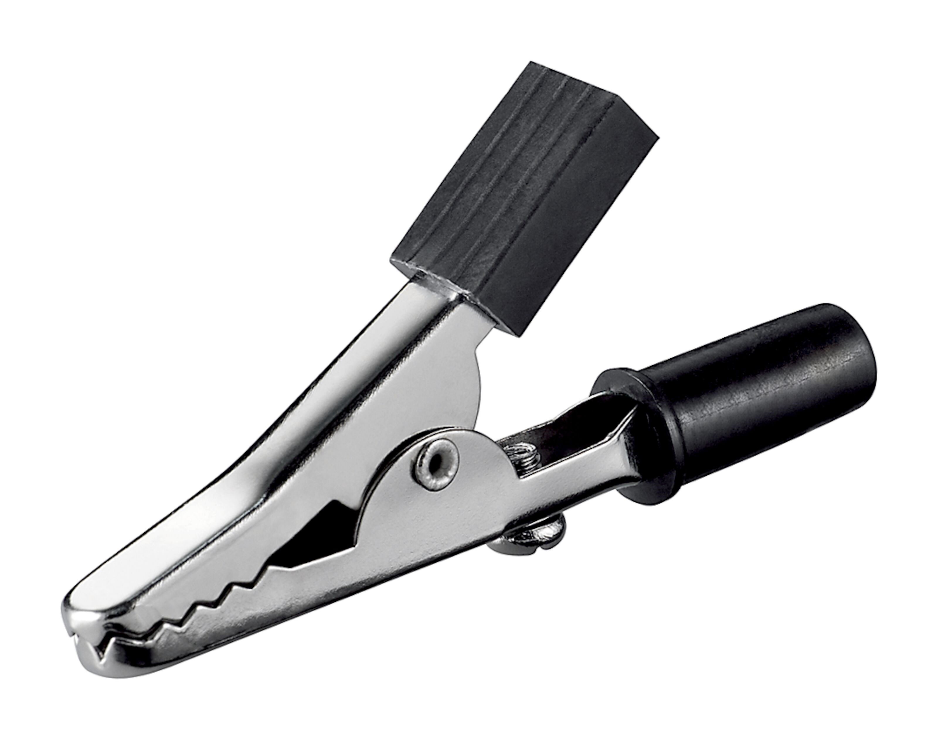 Krokodilleklemme 45 mm svart Svart