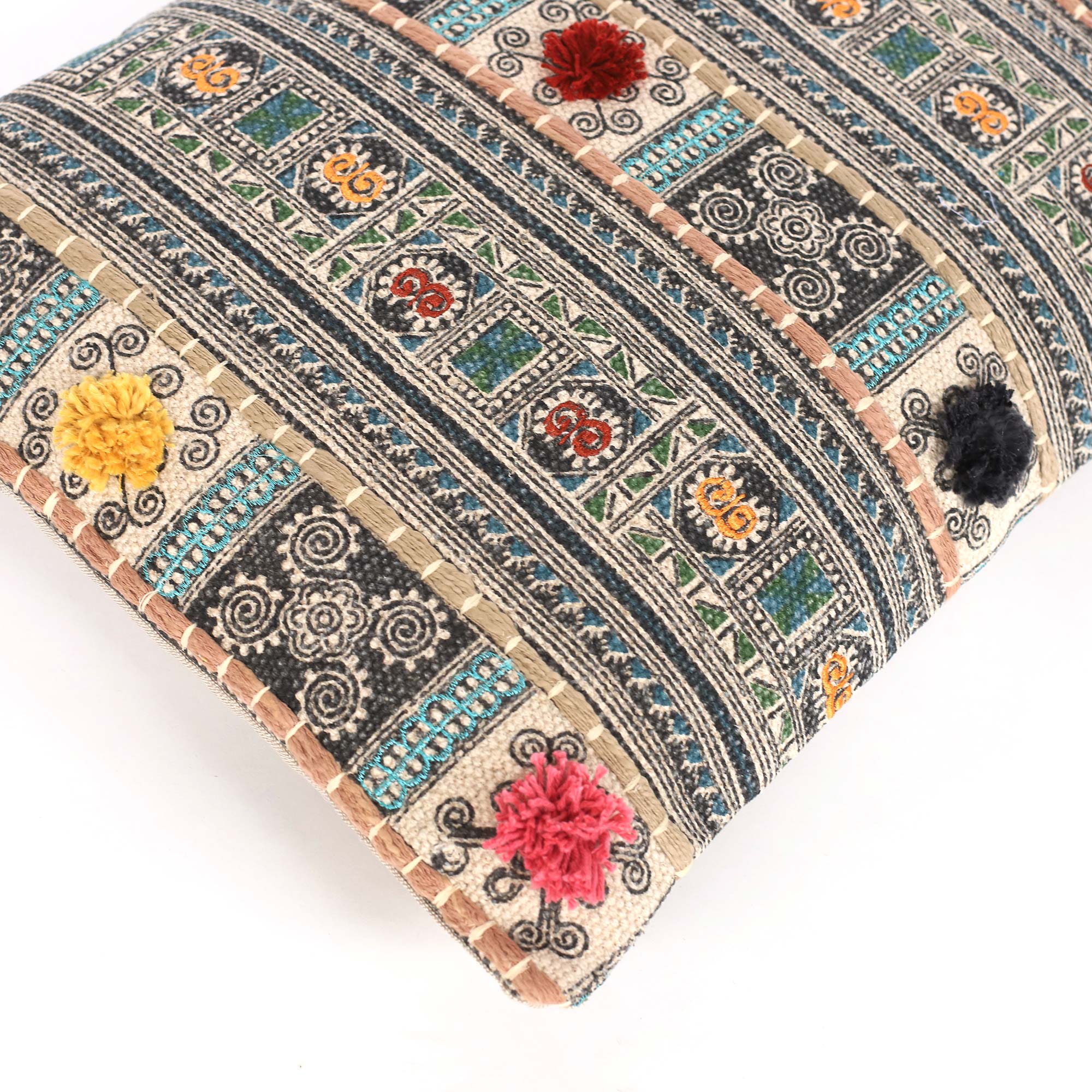 Kissen 'Ajisha' multicolor, B 60 cm, H 40 cm von fischer's lagerhaus