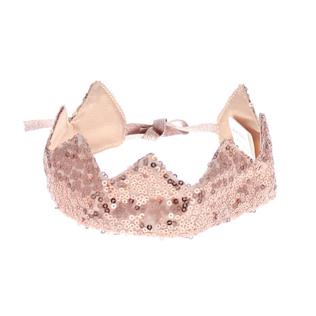 Couronne sequins rose cuivre Surprise Partie !