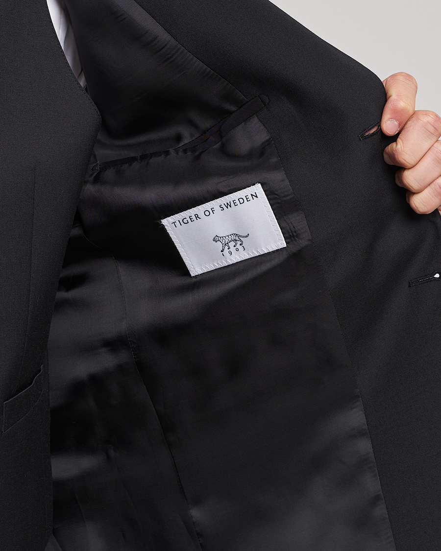 Tiger of Sweden Jerretts Wool Travel Suit Blazer Black
