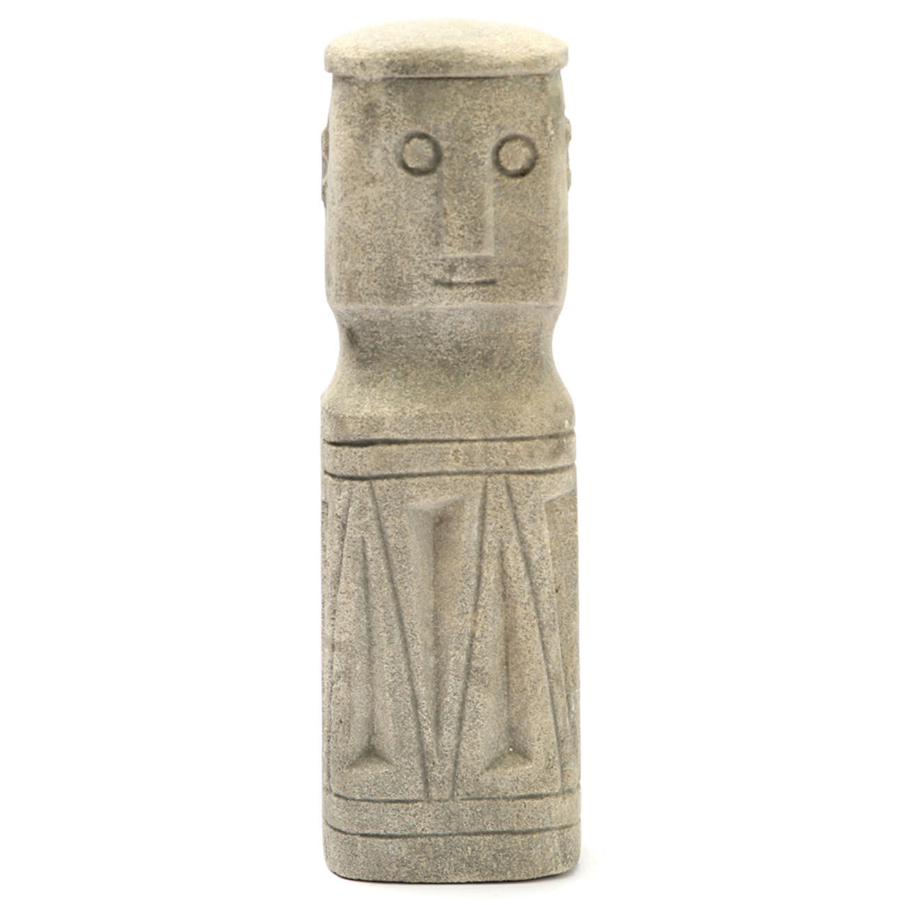 Bazar Bizar Statue de pierre Sumba naturel - 6x5x20 cm