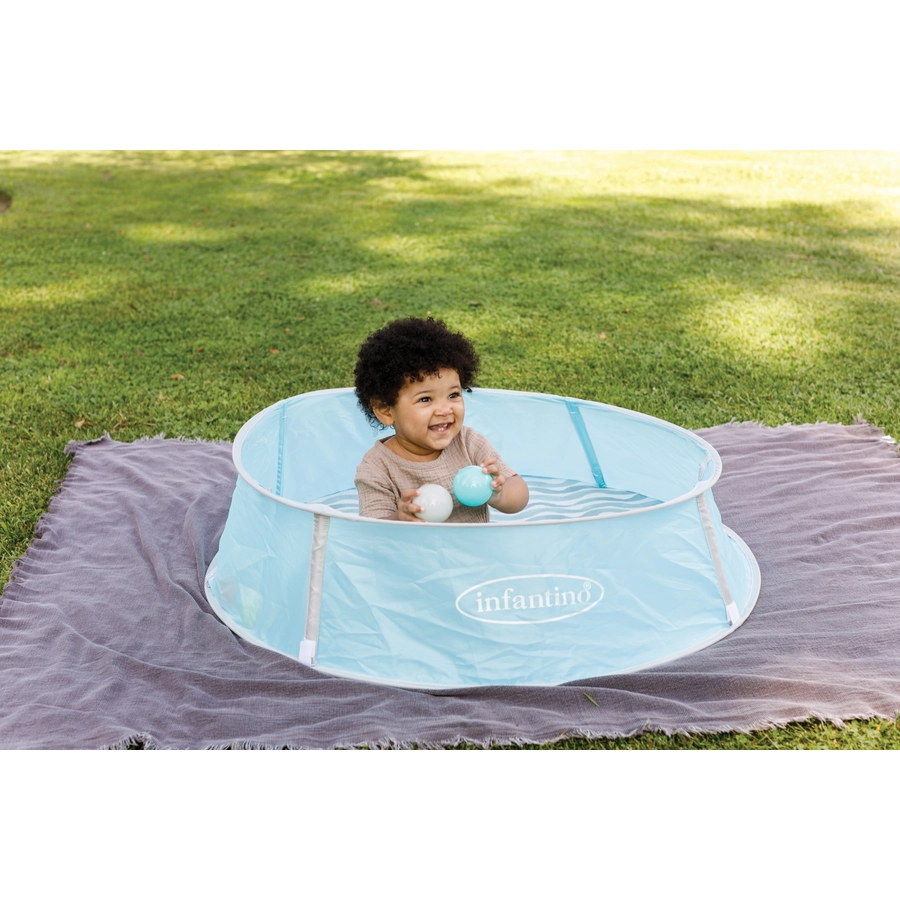 Infantino Grow with me, 3 in 1 Pop-up Bällebad mit Anti-UV Dach und Moskitonetz