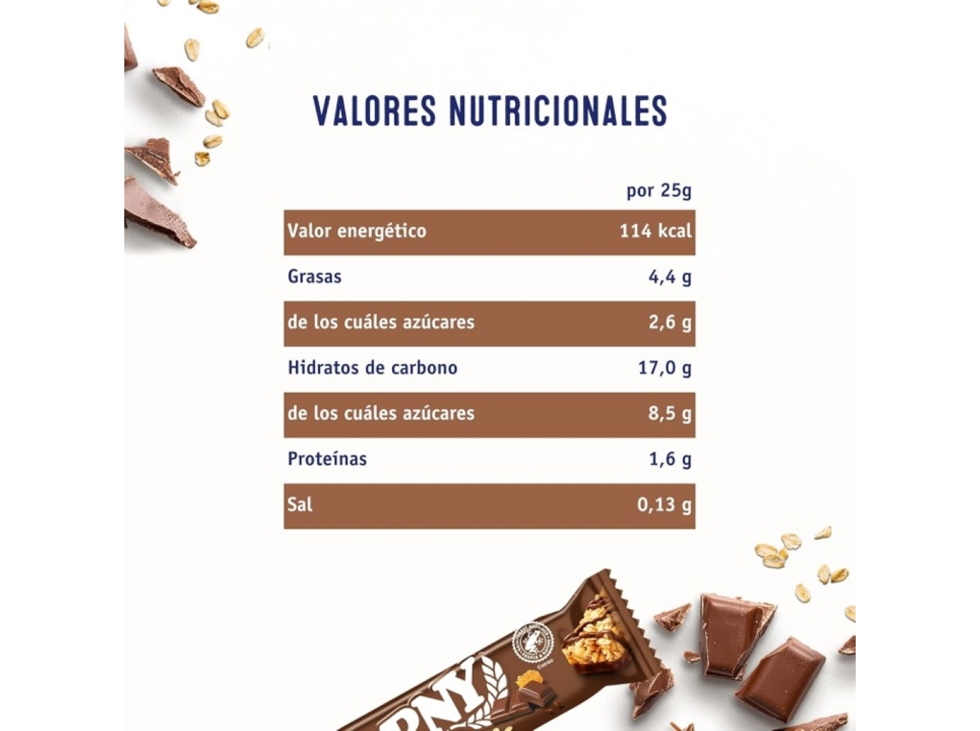 BARRA DE CEREAIS CORNY CHOCOLATE LEITE 6X25G