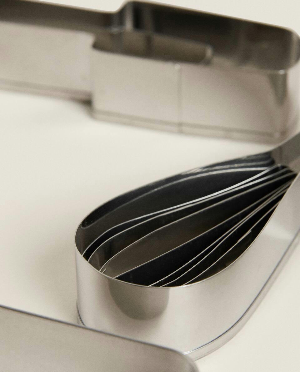 Conjunto de moldes de aço em formato de utensílio