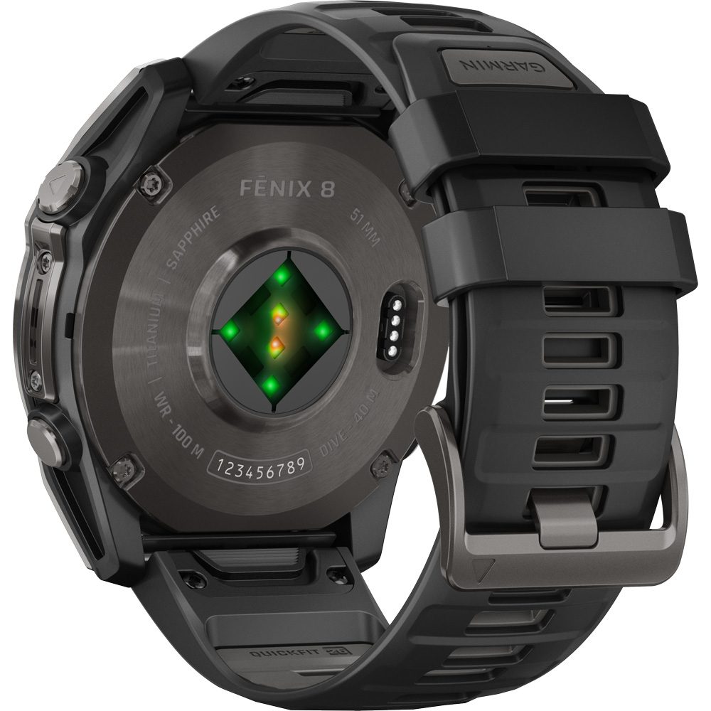 Garmin Fenix® 8 - 51mm Amoled Pulsuhr sapphire schwarz