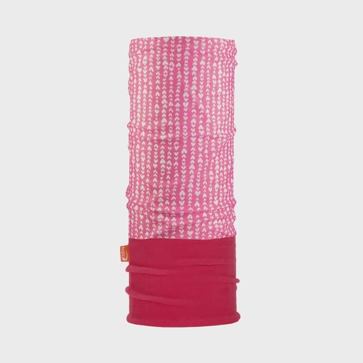 Protetor de pescoço infantil Polarwind em lã com coração rosa