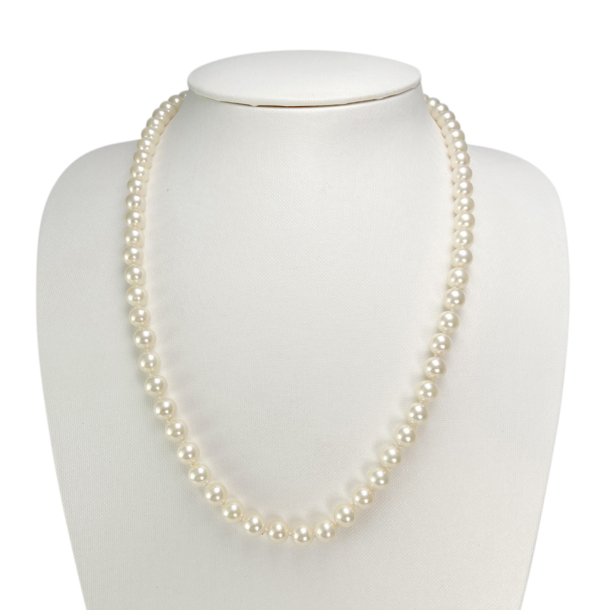 Collier d'occasion or 750 jaune perles de culture du Japon 52 cm