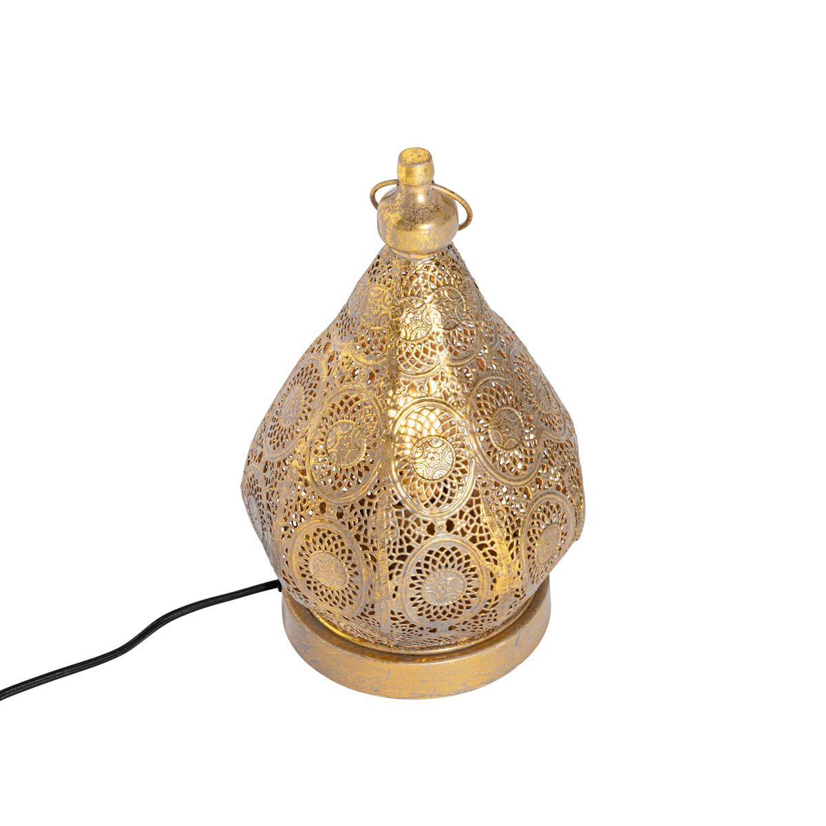 Oosterse tafellamp goud 19 cm - Mowgli