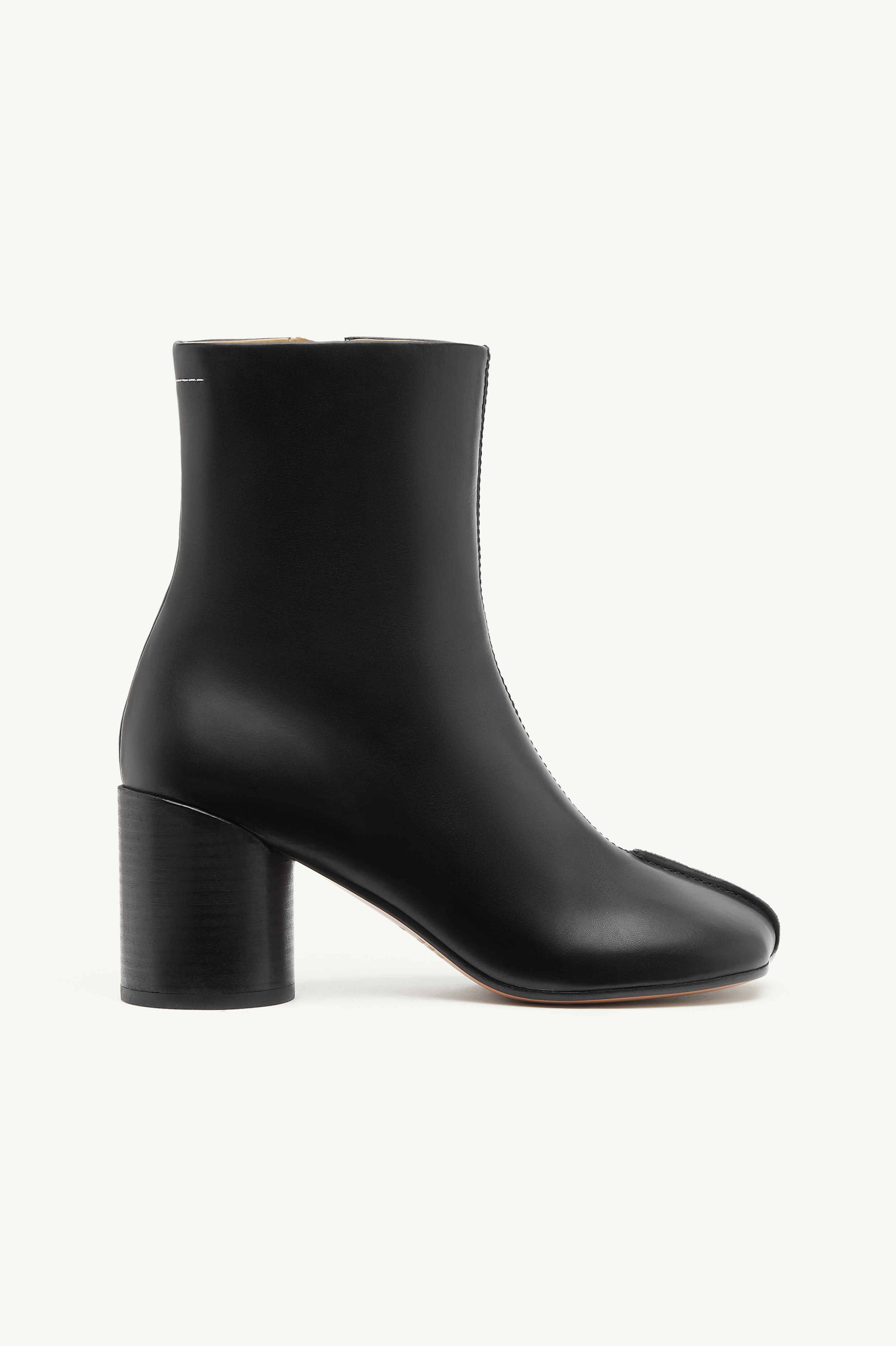 Bottines en cuir Stitch-out Noir