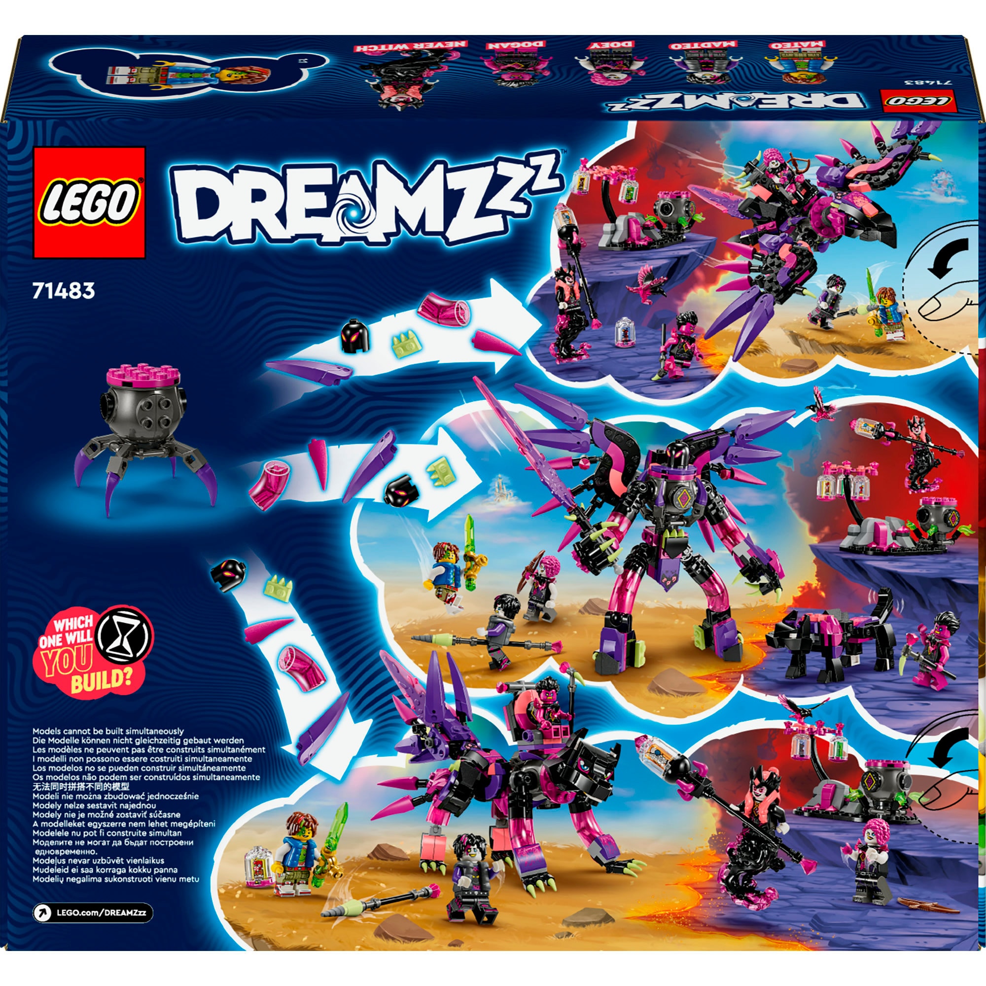 LEGO Konstruktionsspielzeug DREAMZzz Die Albtraumkreaturen der Nimmerhexe