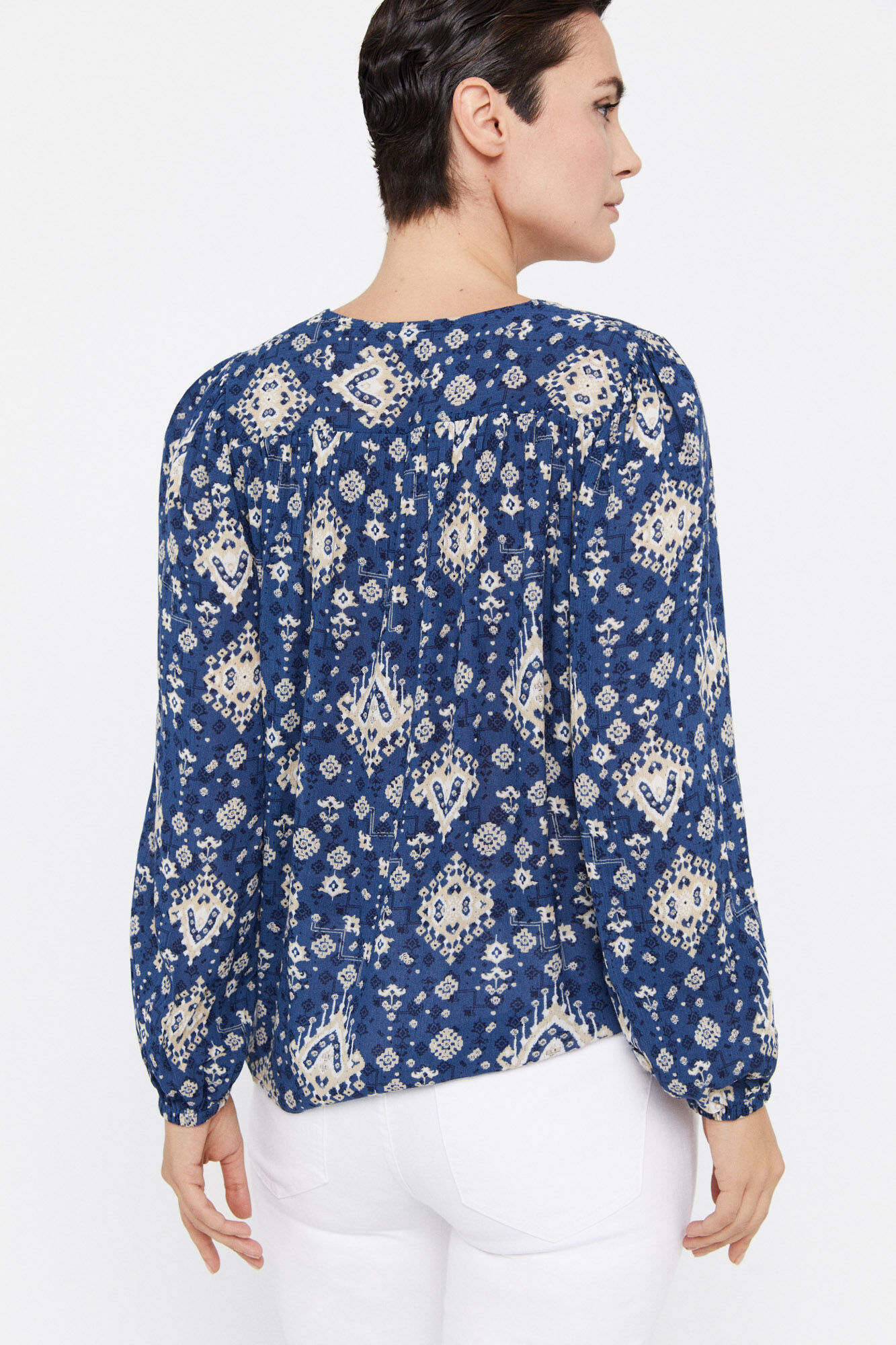 Blusa estampada - Estampa azul